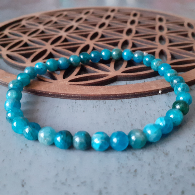 Bracelet Apatite 6 mm L