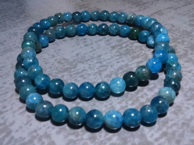 Bracelet Apatite 6 mm L